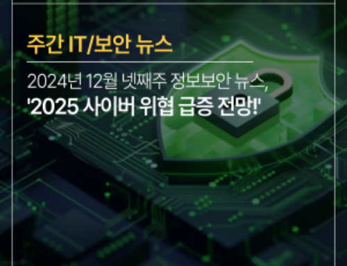 [주간 IT/보안뉴스] 2024년도 12월 넷째주, ‘2025 사이버 위협 급증 전망!’